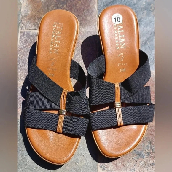 Italian Shoemaker Women's Espadrilles Wedge Sandals - Picture 1 of 10